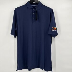 GREYSON Polyester Spandex Polo Golf Shirt Stewie The Duck Blue XL NEW Navy brrr‎